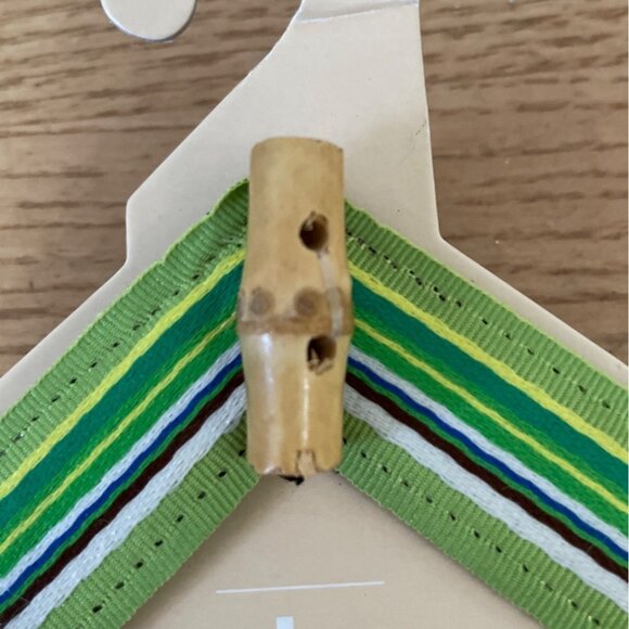 Lindsay Phillips SwitchFlops Strap Maureen Sz Lg 9 10 11 Bamboo Accent Green - Picture 3 of 6